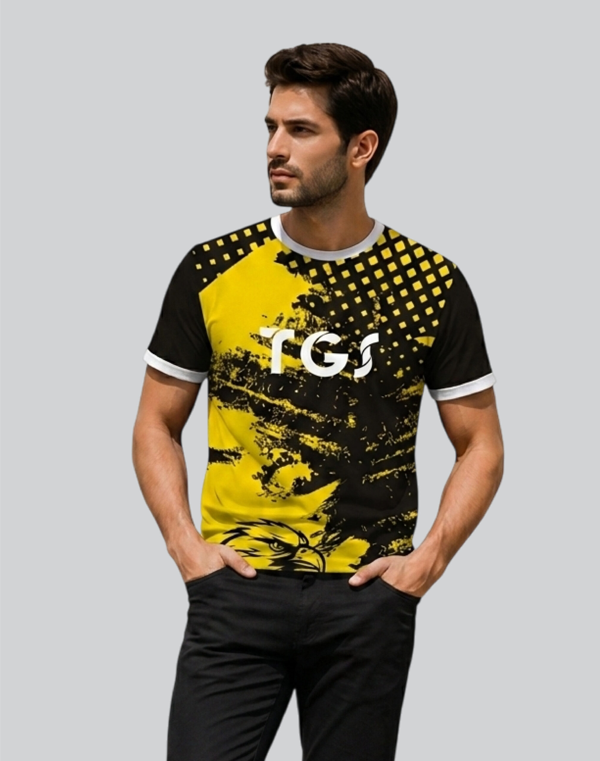 yellow shirt